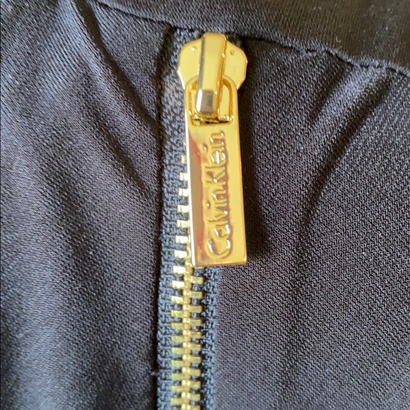 NWT CALVIN KLEIN WOMEN’S SOLID ZIPPER DRESS - Picture 4 of 12